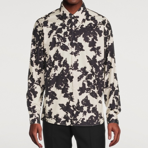 DRIES VAN NOTEN Curle Printed Long-Sleeve Shirt - Picture 2 of 8